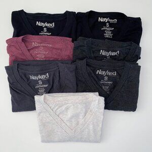 Nayked Apparel Bundle of 7 Shirts Mens Small